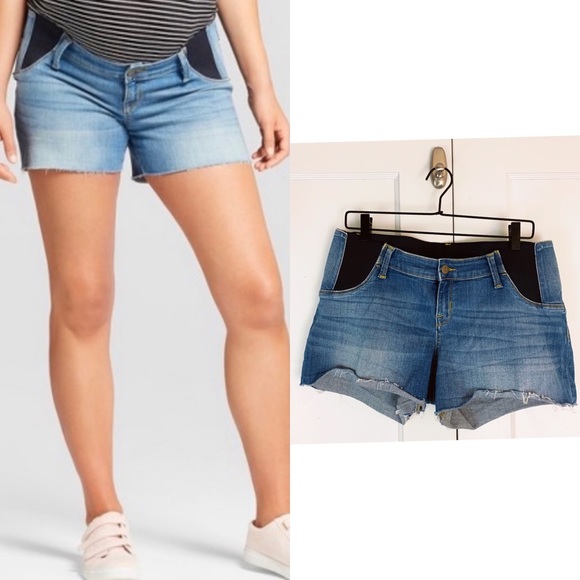 Isabel Maternity by Ingrid & Isabel Pants - Isabel Maternity Midi Denim Shorts Sz 10